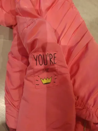 Chaqueta bomber niña coral H&M