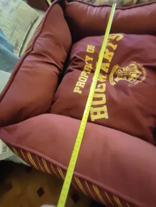 Cama Perro Harry Potter Hogwarts Marrón y Dorado