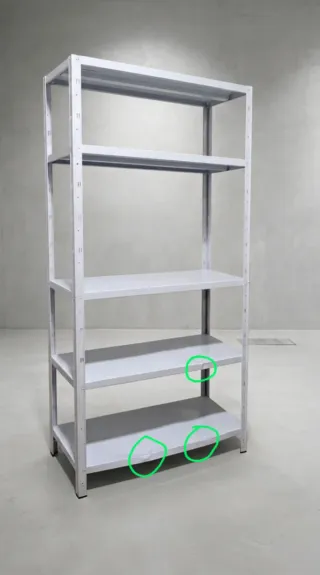 Estantería Metálica Blanca 5 Niveles