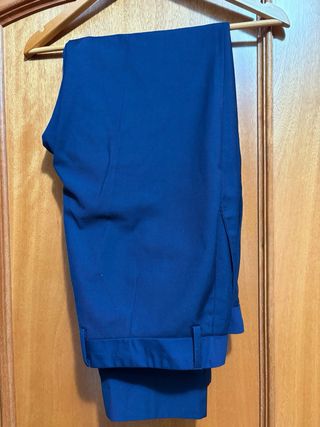 Pantalón de vestir azul marino hombre
