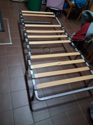 Puff/Cama 90cm Azul/Gris