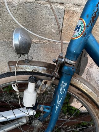 Bicicleta BH antigua azul