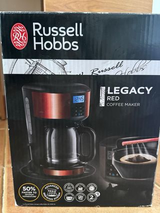 Cafetera Roja y Negra