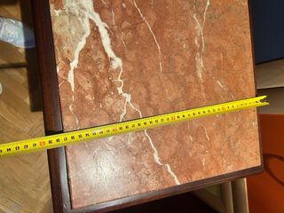 Mesita Mármol y Madera multiusos