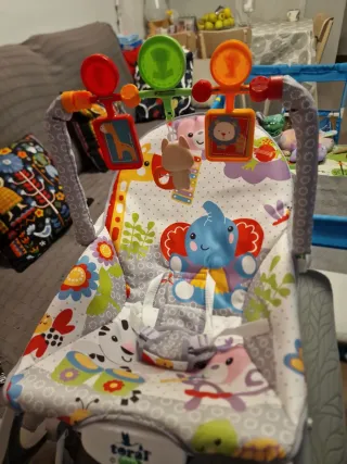 Hamaca para bebé con diseño de animales  vibración