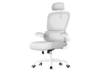 Silla de Oficina Ergonómica SONGMICS Gris Claro