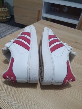 Adidas Superstar T33 Blancas y Rosas