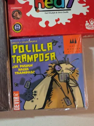 Lote 4 juegos de mesa: Saqueadores, red 7, polilla