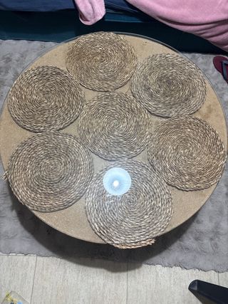 Cristal redondo de 90 cm de diámetro para mesa