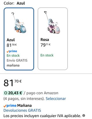 Correpasillos Smoby Azul