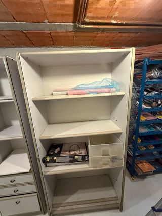 3 Estanterías Modulares Beige/Blanco