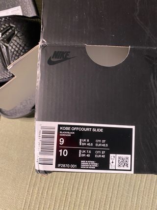 Chanclas Nike Kobe Offcourt Slide Negro