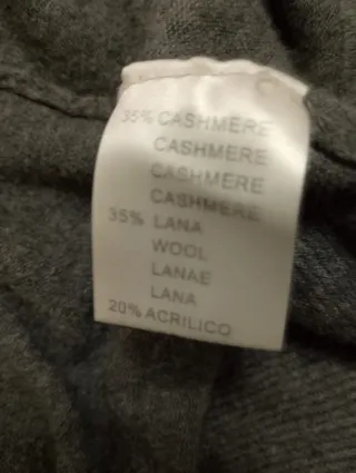 Cardigan asimmetrico cascata grigio