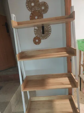 Estantería madera y metal