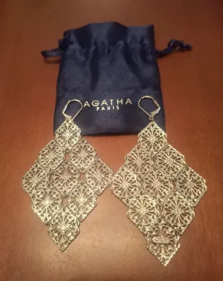 Pendientes Agatha Paris Plata