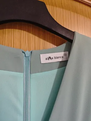 Vestido Alma Blanca verde agua Talla M