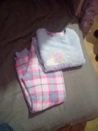 Pijama infantil com estrela cadente