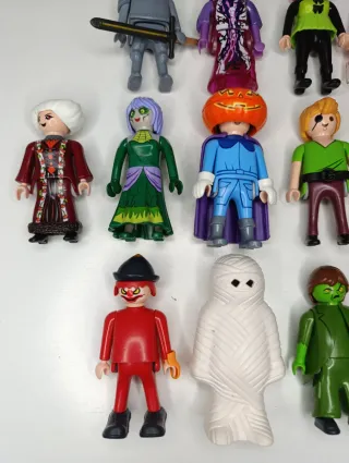 Lote Playmobil Figuras Halloween Scooby Doo