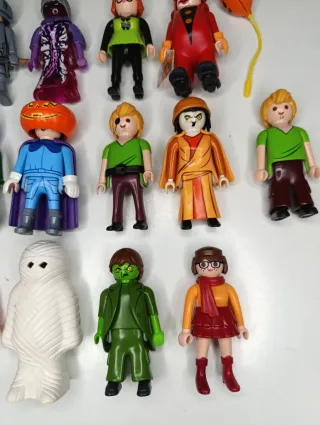 Lote Playmobil Figuras Halloween Scooby Doo