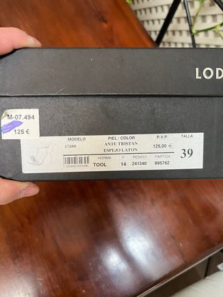 Zapatos Lodi Tacon Fiesta Talla 39