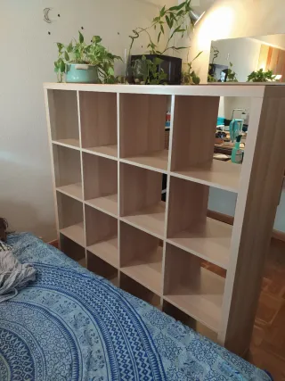 Estantería Kallax 4x4 cubos Roble Blanco