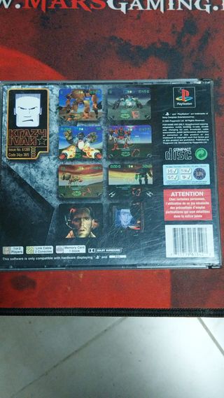 Juego PS1 KRAZY IVAN -SOLO CAJA Y MANUAL-