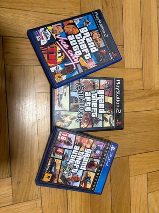 Lote 3 Juegos GTA PS2/PS4
