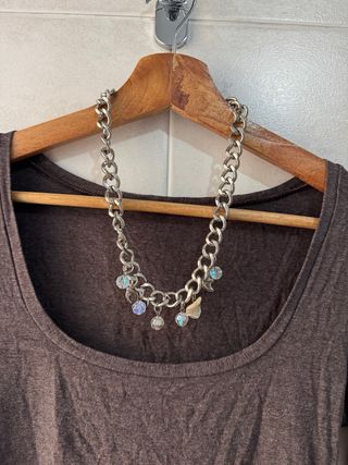 Collana argento con ciondoli