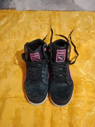 Zapatillas Puma Talla 36 Negras y Rosas