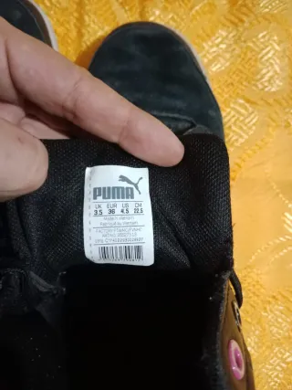 Zapatillas Puma Talla 36 Negras y Rosas