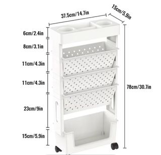 Estantería Organizador Blanco Plástico