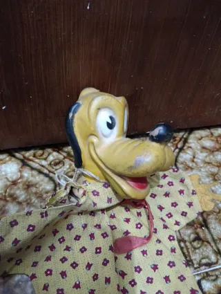 Lote Marionetas Disney: Mickey, Donald, Pluto 50,s