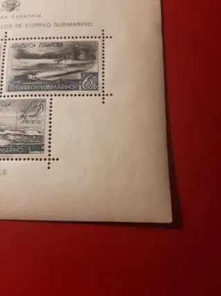 Sellos de España. Correo Submarino.