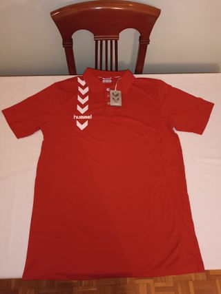 Polo sportivo Hummel XXL uomo rosso