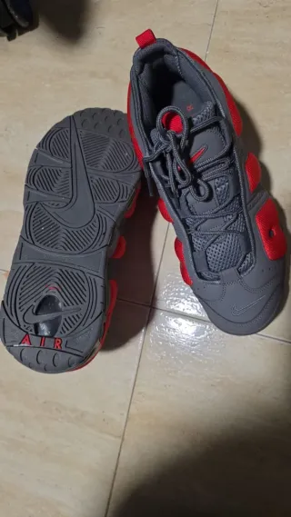 Nike Air More Uptempo Grigio Rosso Taglia 44