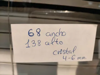Ventana 68x138 con mosquitera,cristal 4-6 mm