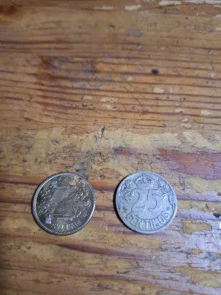 Moneda antigua España Franco 1953