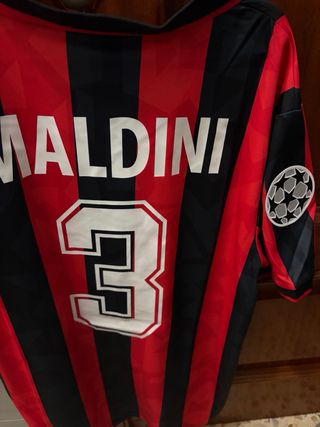 Camiseta AC Milan 1993/1994 Maldini #3 Vintage
