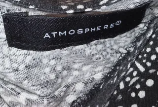 Top hombros descubiertos gris y blanco Talla S