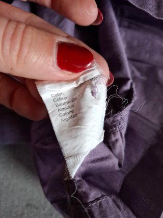 Abito in cotone viola Grain de Blé 2-3 anni nuovo