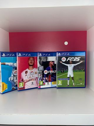 Lote FIFA 19, 20, 21 y 25 PS4