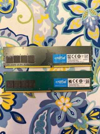 2x Crucial DDR4 RAM 4GB + 8GB