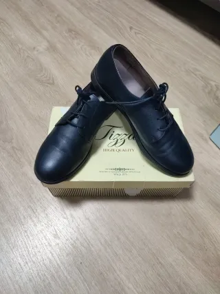 Zapatos niño comunión azul marino