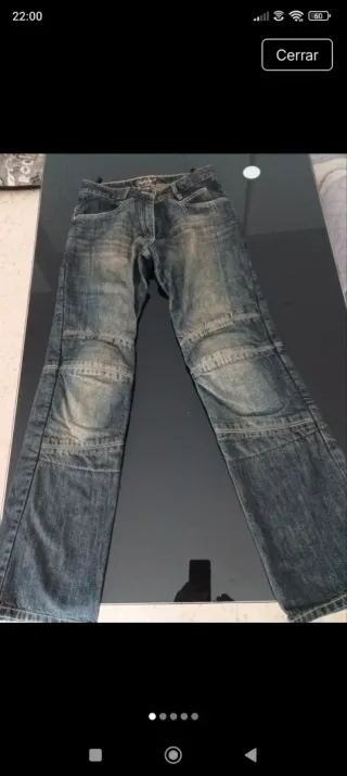 Pantalón vaquero moto, talla 36