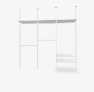 Estructura vestidor metal blanco