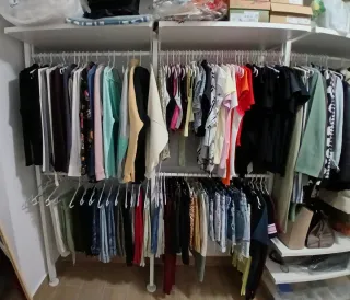 Estructura vestidor metal blanco