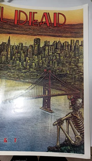 Poster Grateful Dead Originale UK 1981