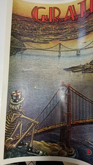 Poster Grateful Dead Originale UK 1981