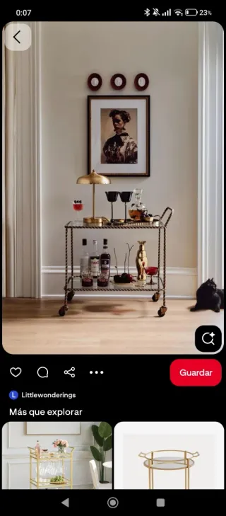 Carrito bar/camarera Mid Century