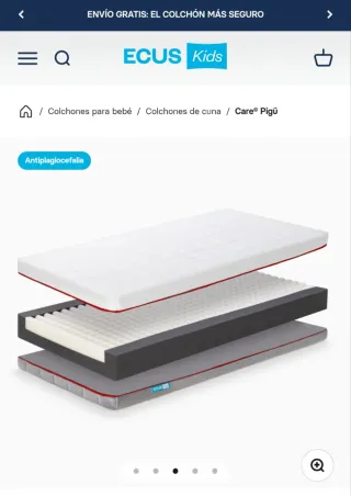 Colchón cuna Ecus Pigü sin usar